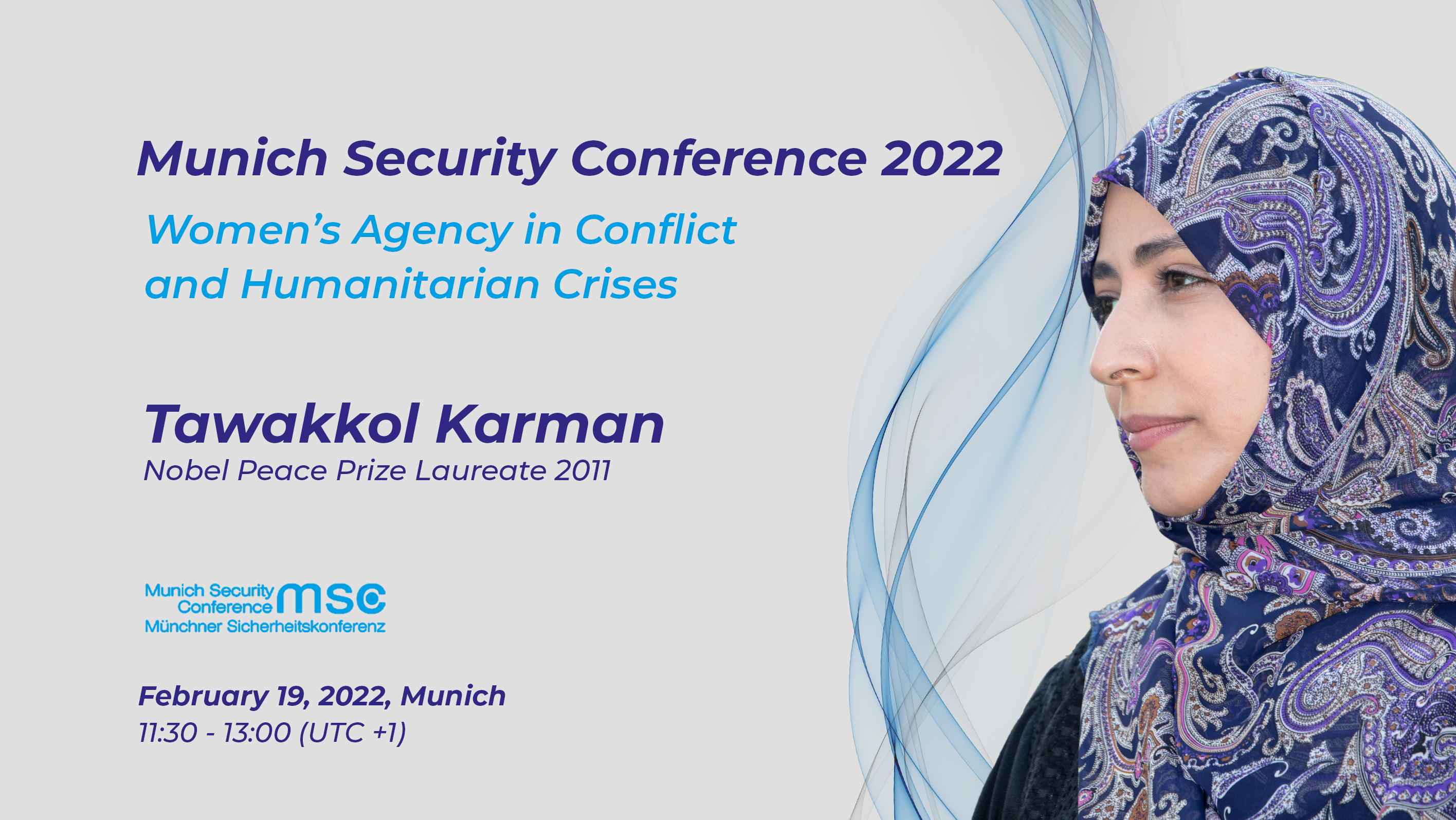 Tawakkol Karman Münih Güvenlik Konferansı'na katılmak için Almanya'ya gitmektedir